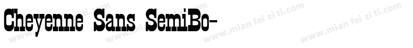 Cheyenne Sans SemiBo字体转换